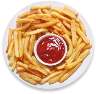 French Fries with Ketchup